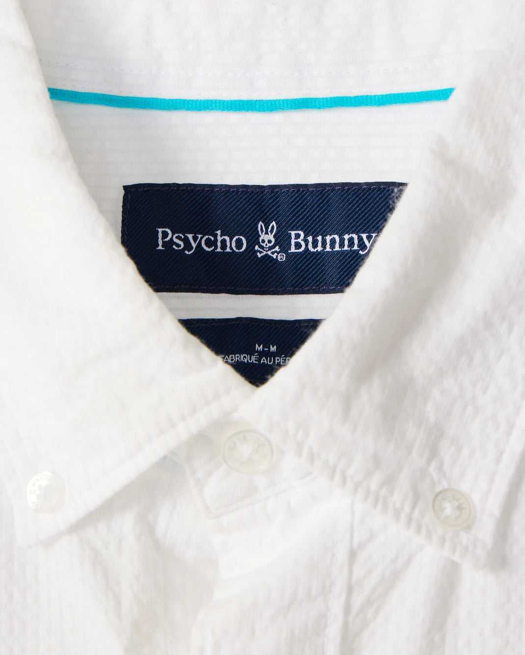 Chemises Psycho Bunny Alton Seersucker Shirt Blanche Homme | RLC-64599223